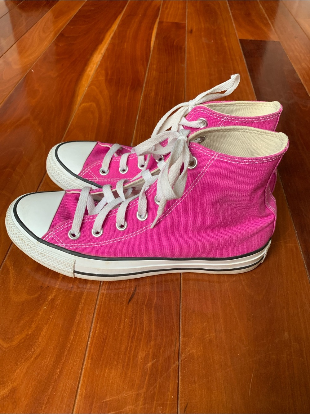 Converse Women’s High-Top Canvas Sneakers - Hot Pink